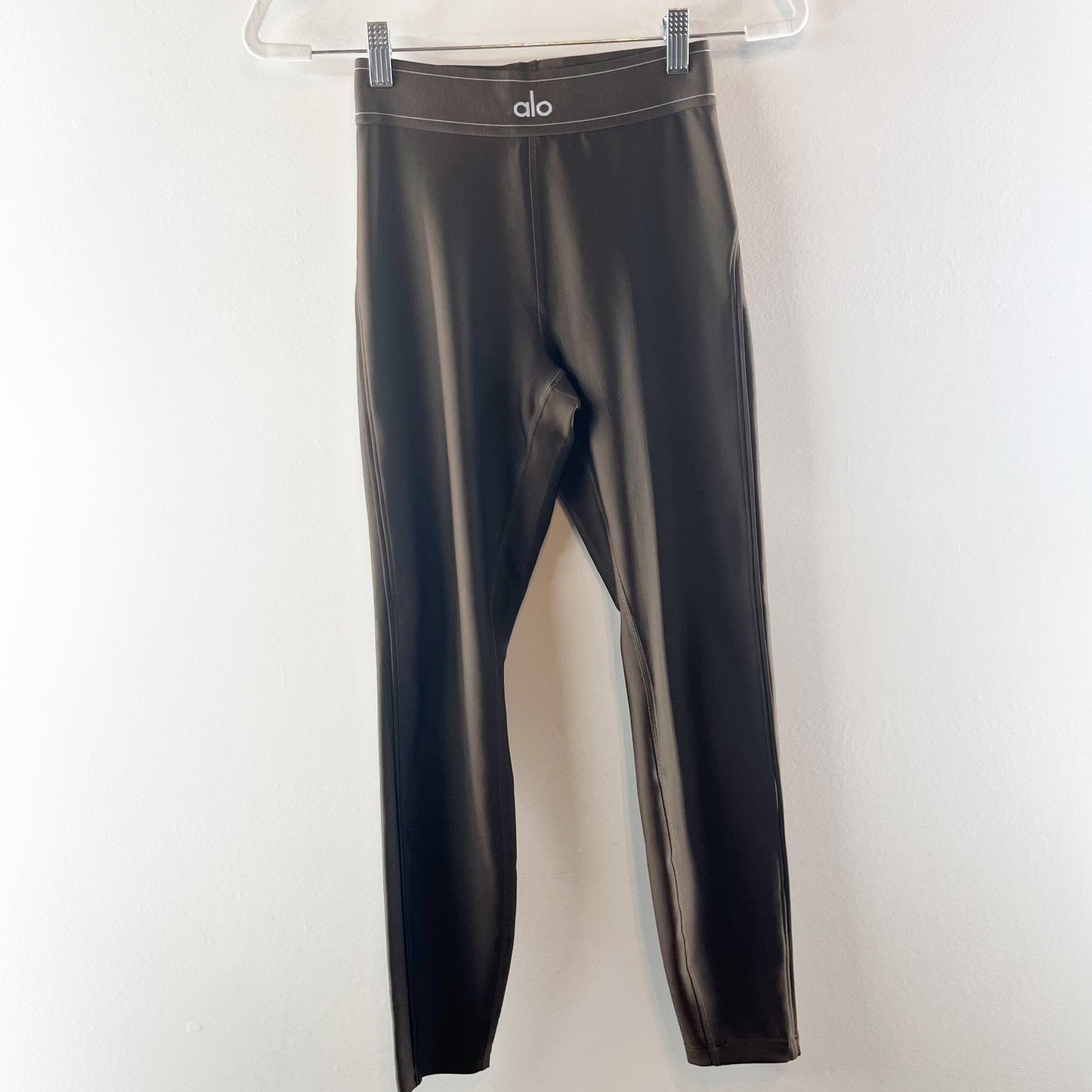 Alo Yoga Airlift High-Waisted Suit Up Leggings Espresso Brown Small