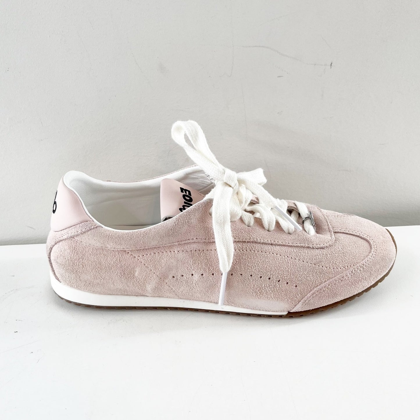 Alo + Jisoo Sunset Low Top Suede Sneakers Bloom Pink 7.5