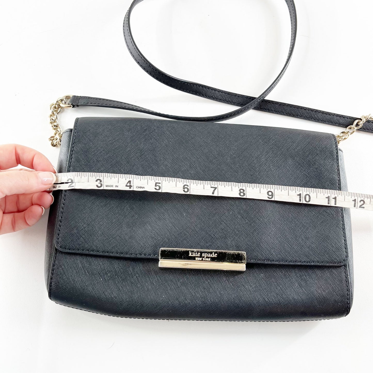 Kate Spade New York Maiden Way Saffiano Remi Crossbody Bag Black