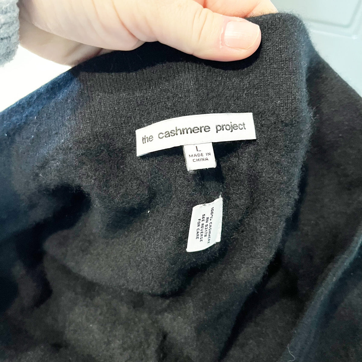 The Cashmere Project Pull on 100% Cashmere Flare Pants Black Large