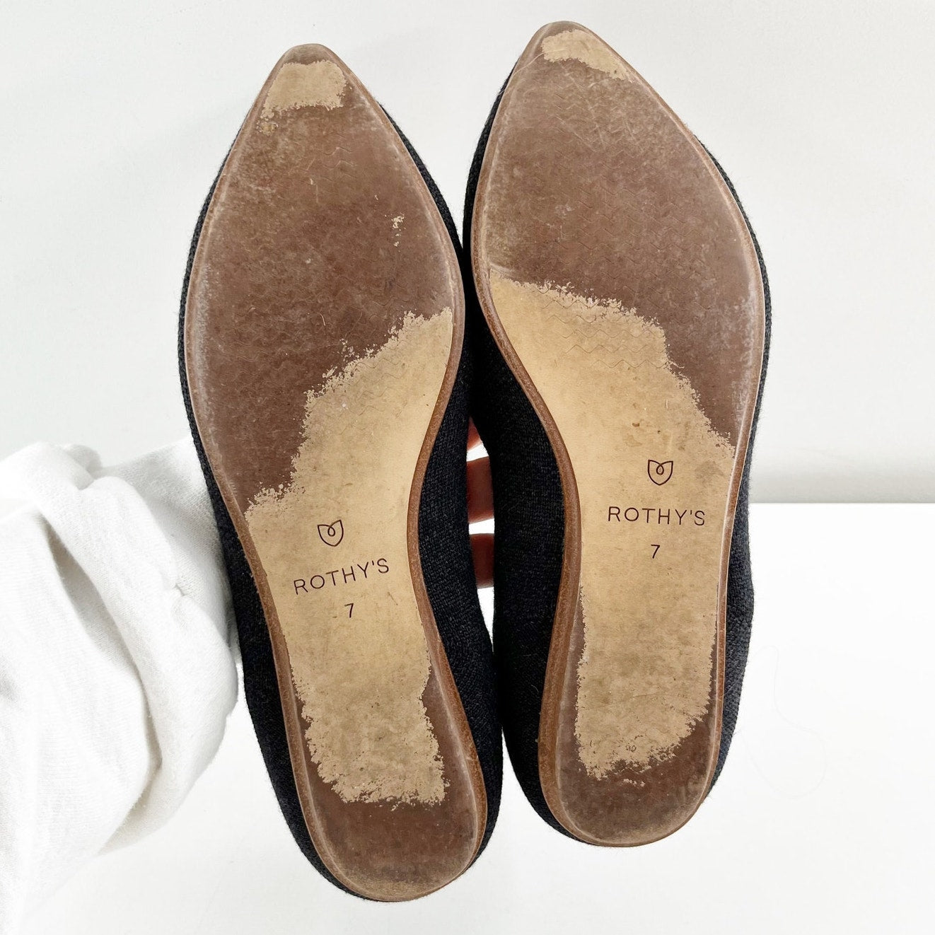 Rothy's The Point Ballet Knit Flats Gray 7