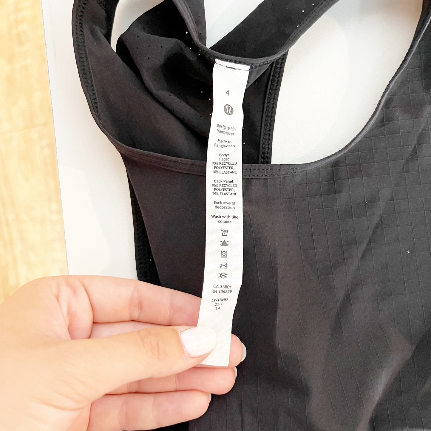 Lululemon Lightweight Stretch Running Tank Top Black 4