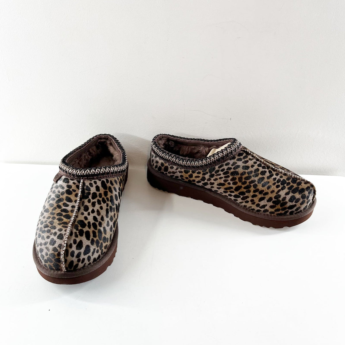 UGG Tasman Caspian Suede UGGplush Comfort Slipper Burnt Cedar Brown 9
