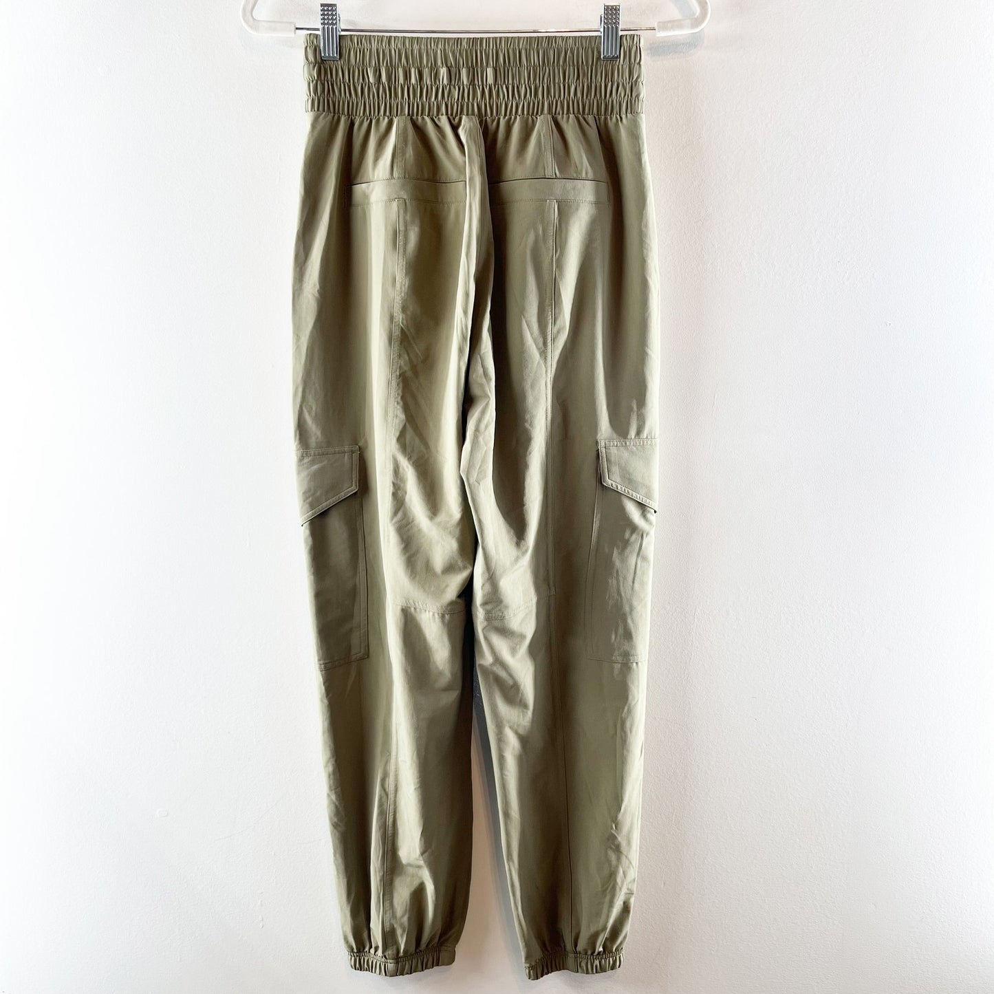 Spanx Out of Office High Rise Cargo Jogger Pants Olive Green XS