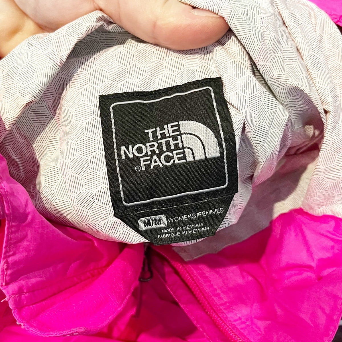 The North Face Hyvent Full Zip Long Sleeve Rain Jacket Pink Medium