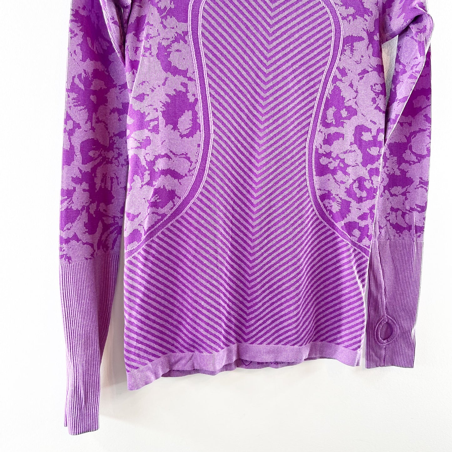 Lululemon Swiftly Tech Long Sleeve Crew Heathered Tender Violet Purple 6