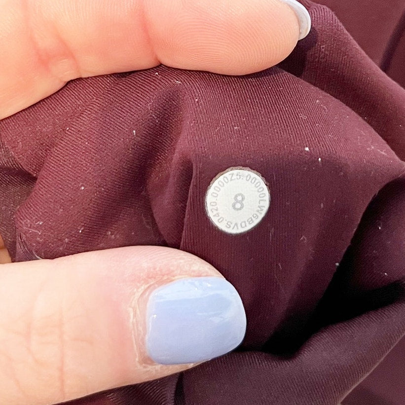 Lululemon Invigorate High-Rise Crop Leggings 23" Cassis Maroon 8