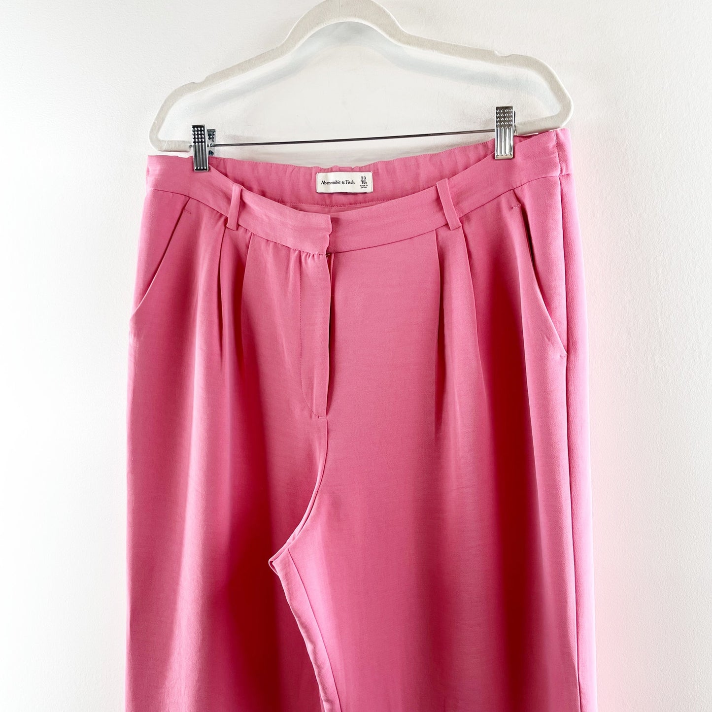 Abercrombie & Fitch Sloane Tailored Pant Trousers Pink 16 Petite