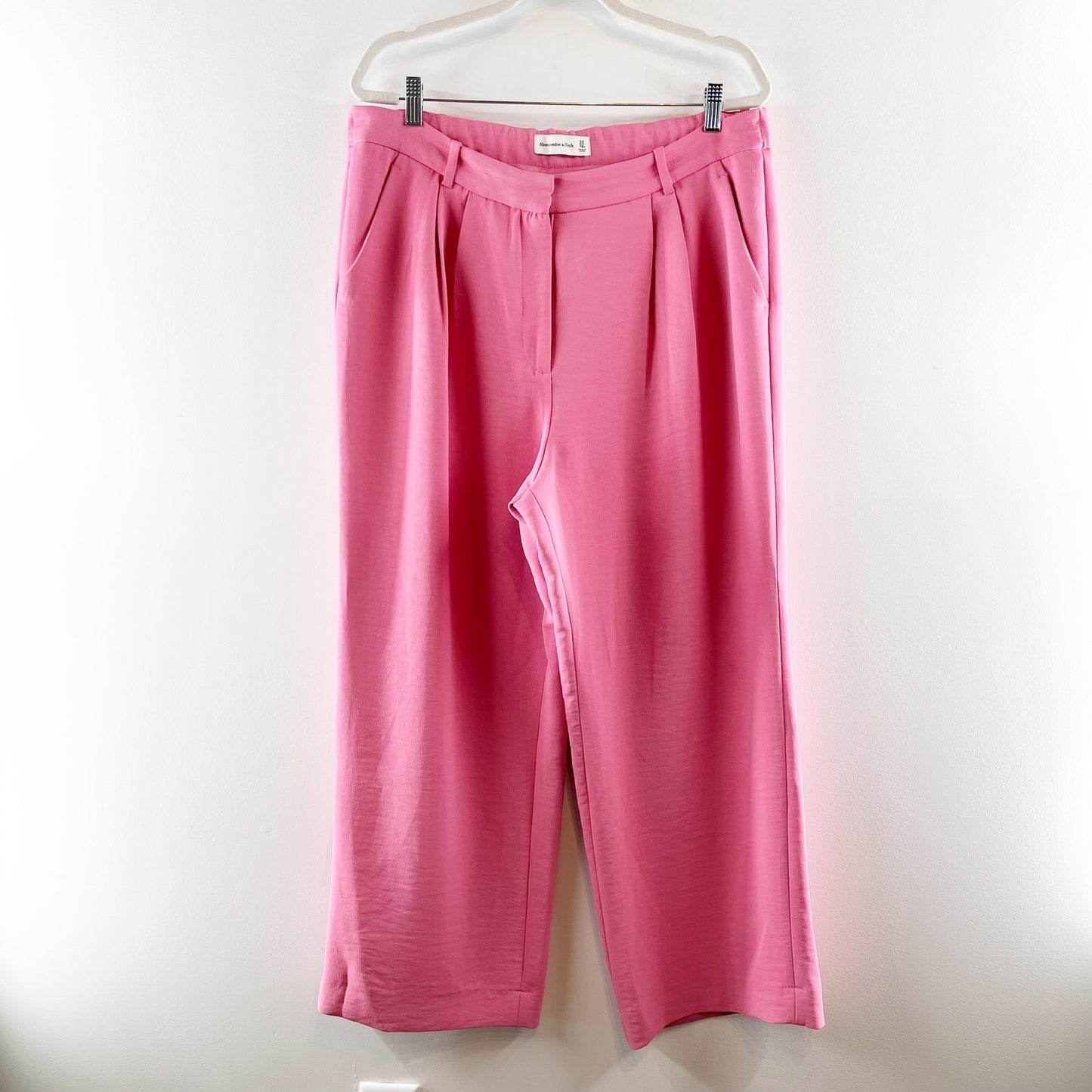 Abercrombie & Fitch Sloane Tailored Pant Trousers Pink 16 Petite