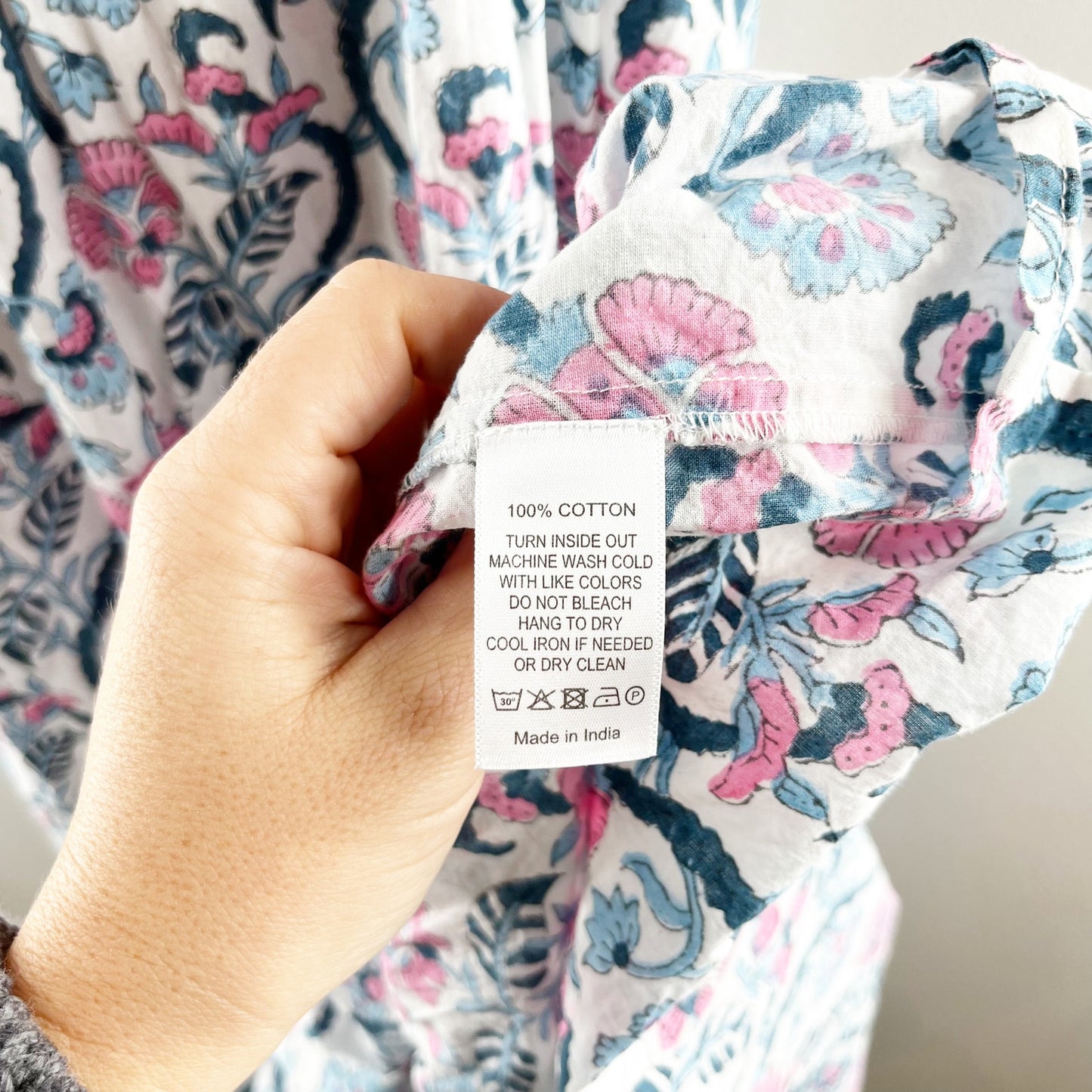 Anna Cate Collection Gisele Floral Flutter Sleeve Maxi Sundress Blue Pink XS