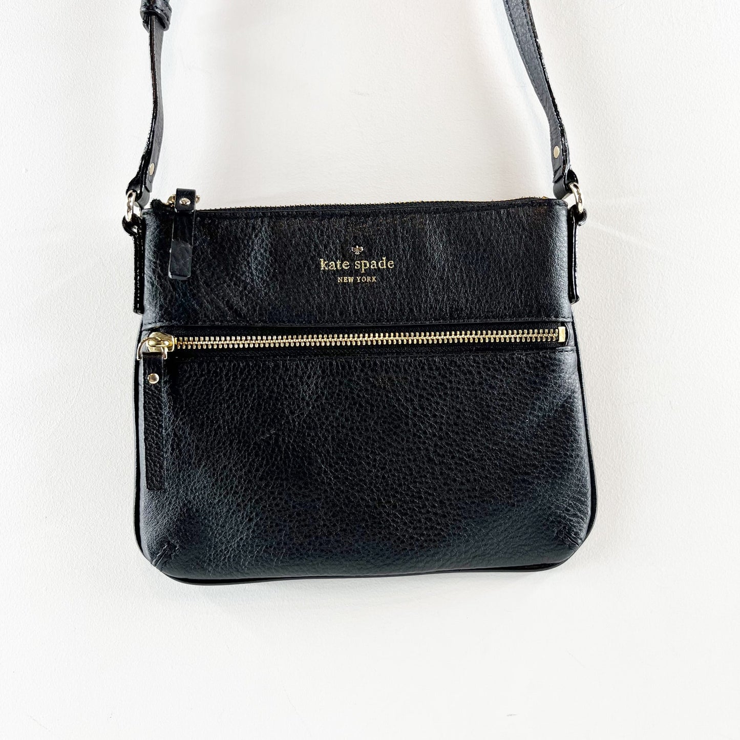 Kate Spade Cobble Hill Crossbody Messenger Pebbled Leather Black