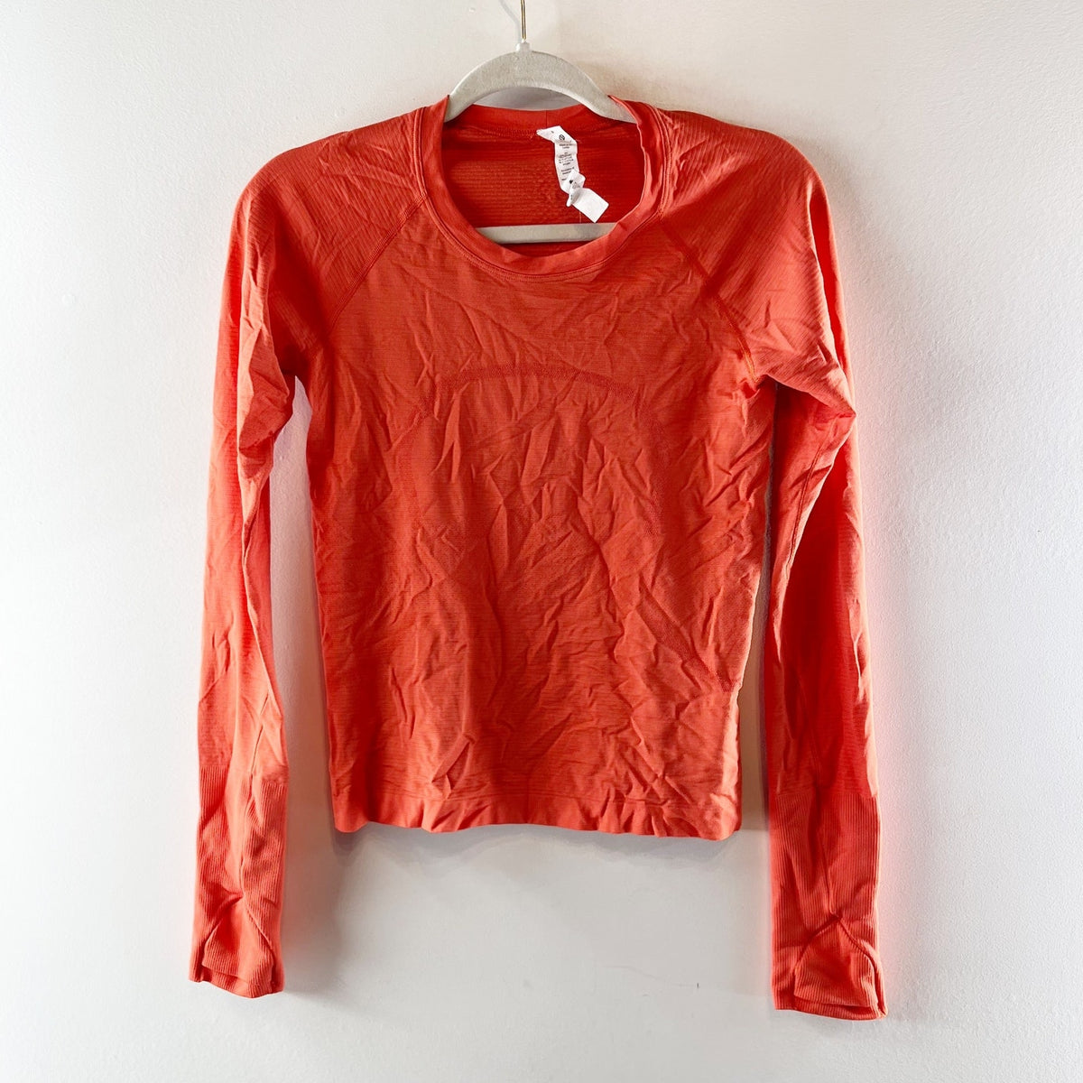 Lululemon Swiftly Tech Long Sleeve Shirt 2.0 Race Length Canyon Orange 6