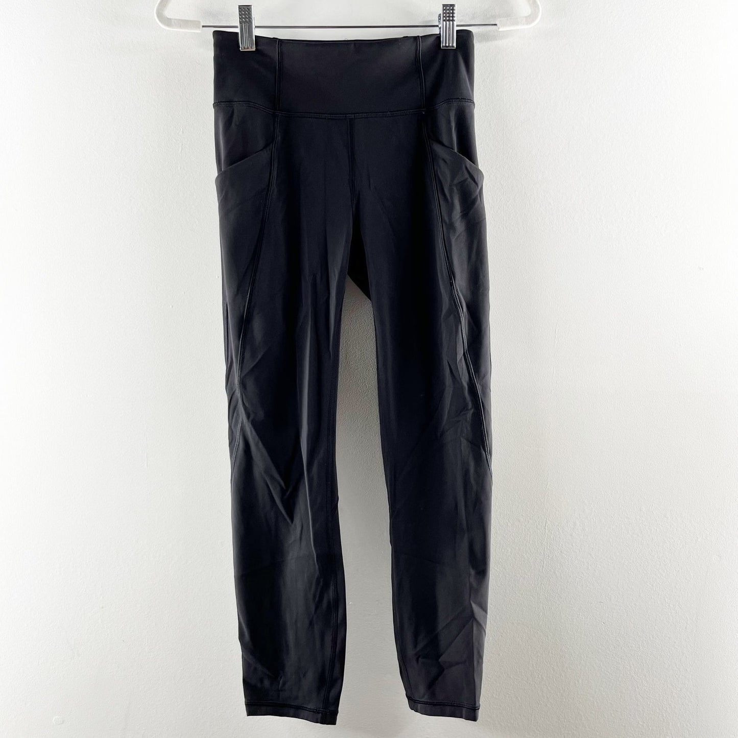 Lululemon Time To Sweat Crop High Rise Leggings Black 4