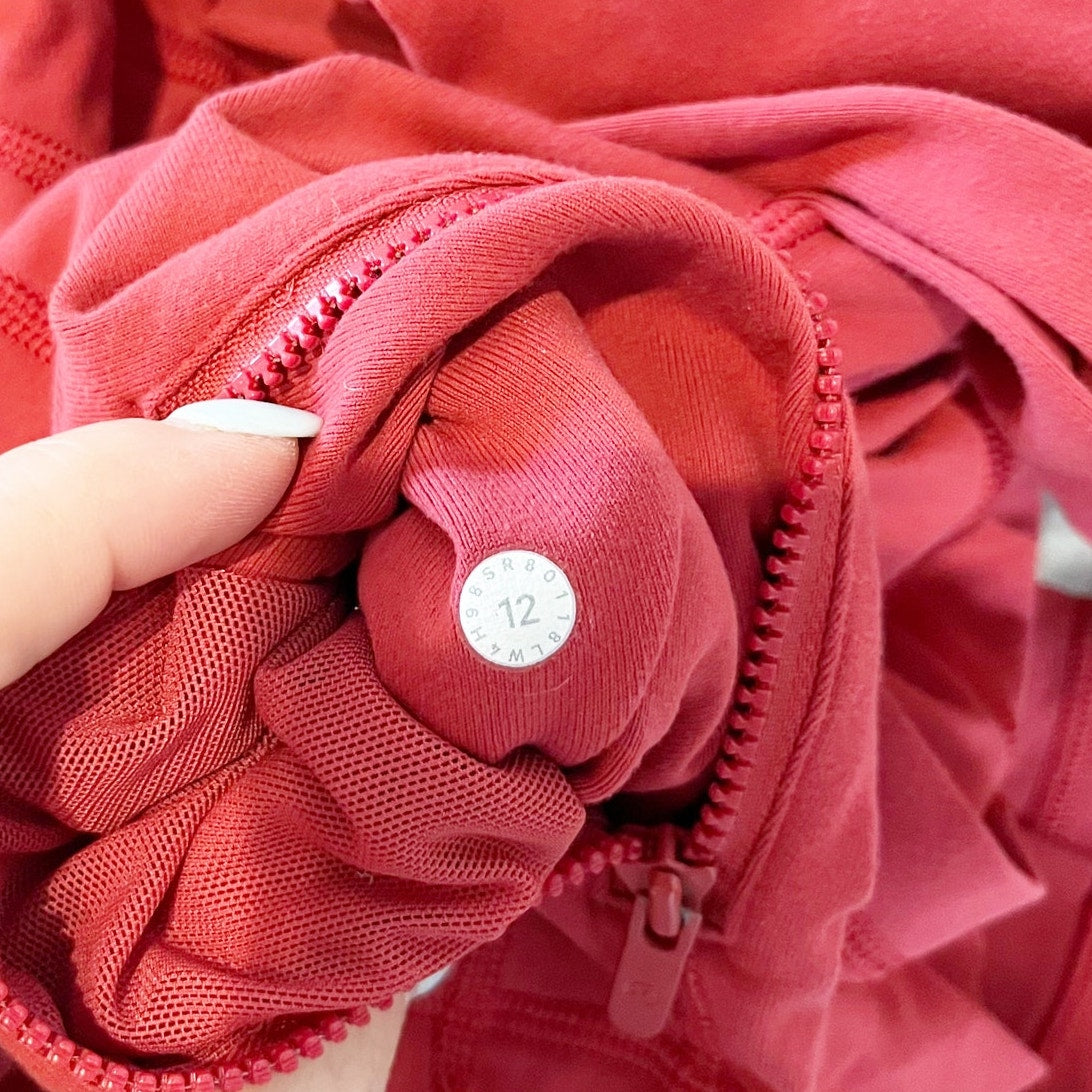 Lululemon Athletica Long Sleeve Full Zip Define Jacket Persian Red 12