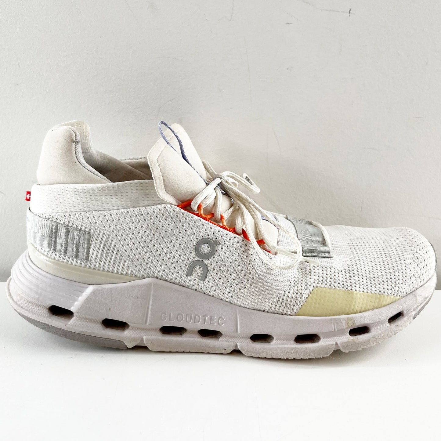 On Cloud Cloudnova Swiss Running Shoes Sneakers White Glacier 9