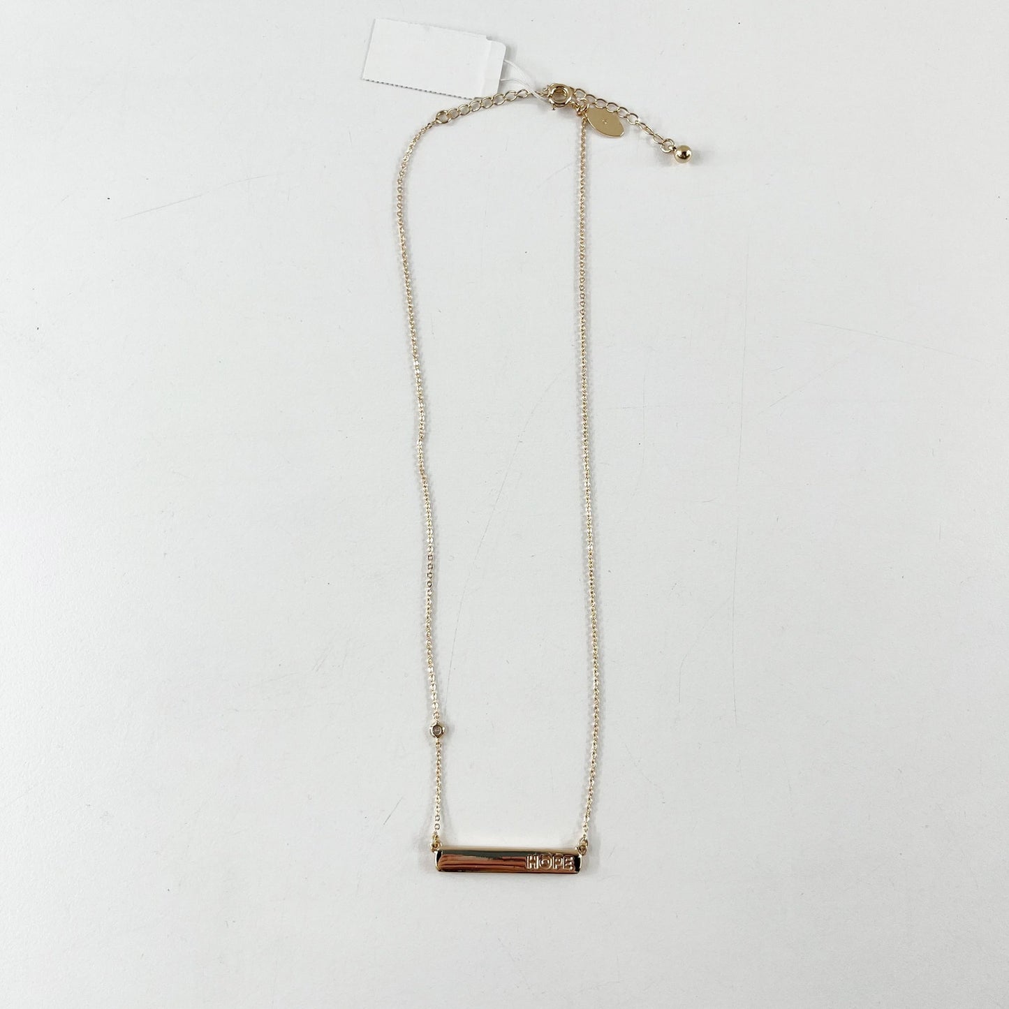 LOFT Mother Of Pearl Long Bar Necklace Gold