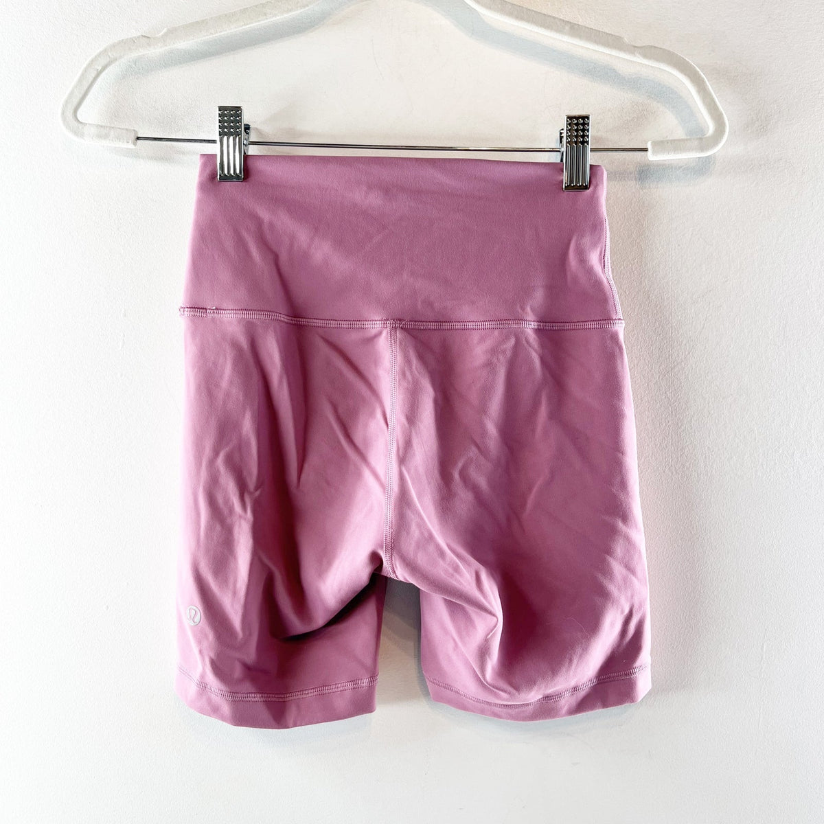 Lululemon Wunder Train High-Rise Bike Shorts Velvet Dust Pink 4