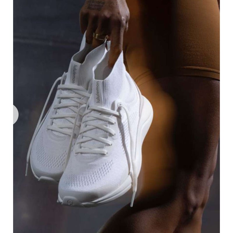 Lululemon Chargefeel Mid White High Top Workout Shoes 7.5
