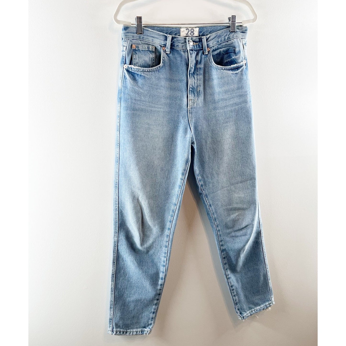 Free People We The Free High Rise Tapered Mom Jeans Blue 28 / 6