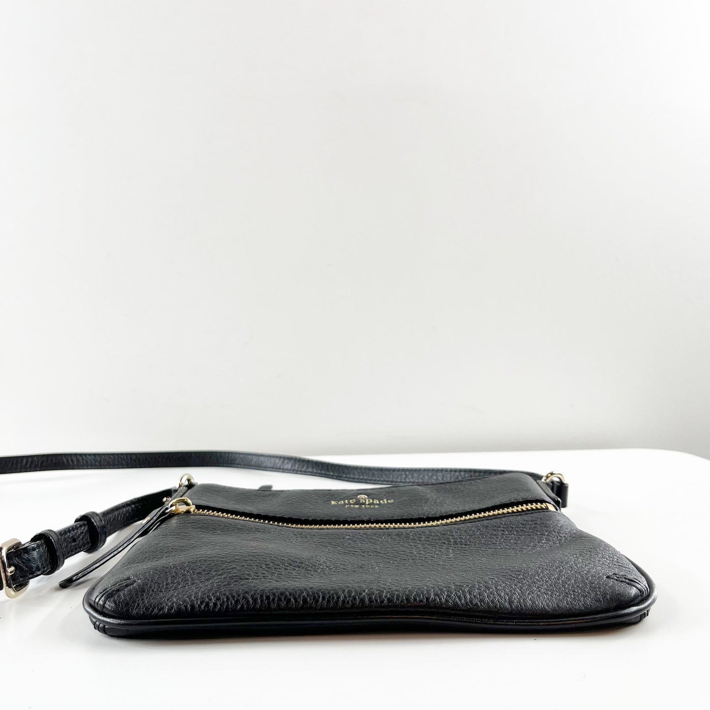 Kate Spade Cobble Hill Crossbody Messenger Pebbled Leather Black