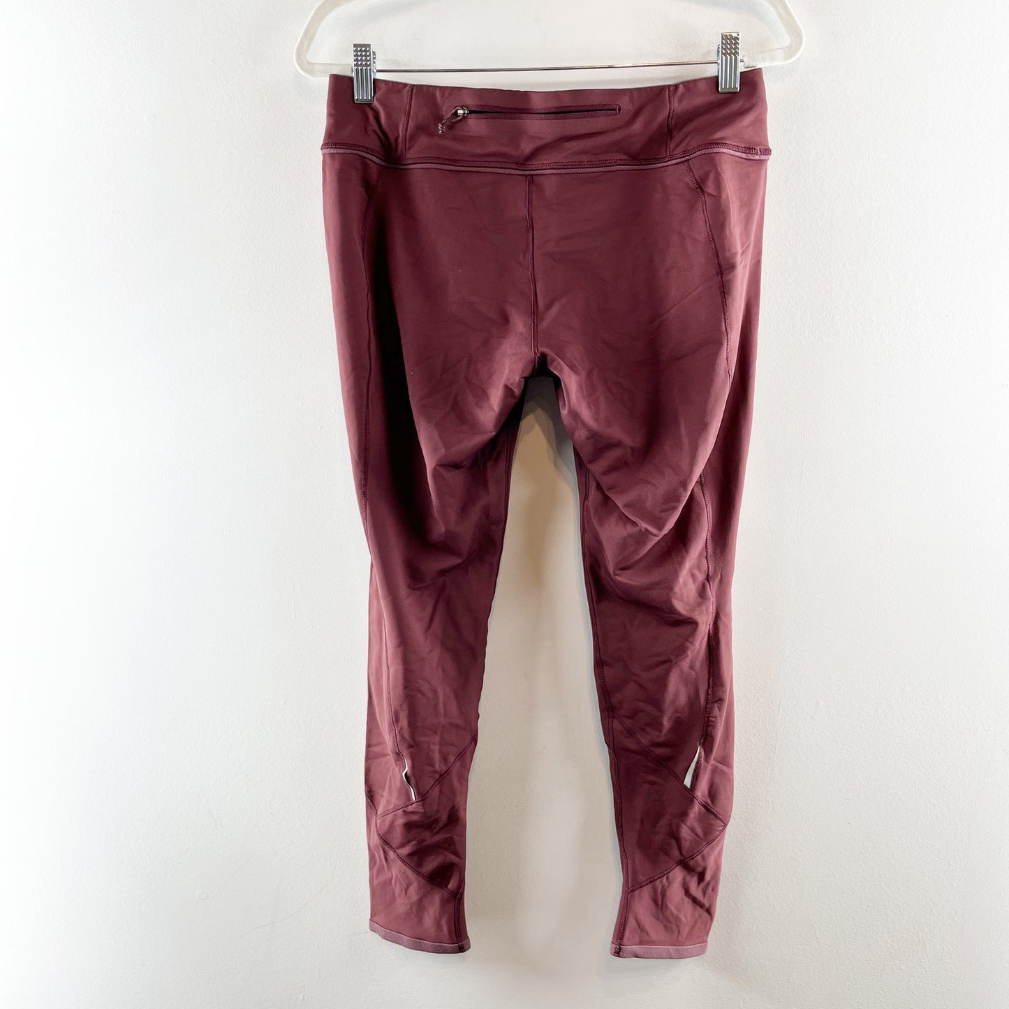 Patagonia Pull On Elastic Waist High Rise Ankle Leggings Clay Maroon Large
