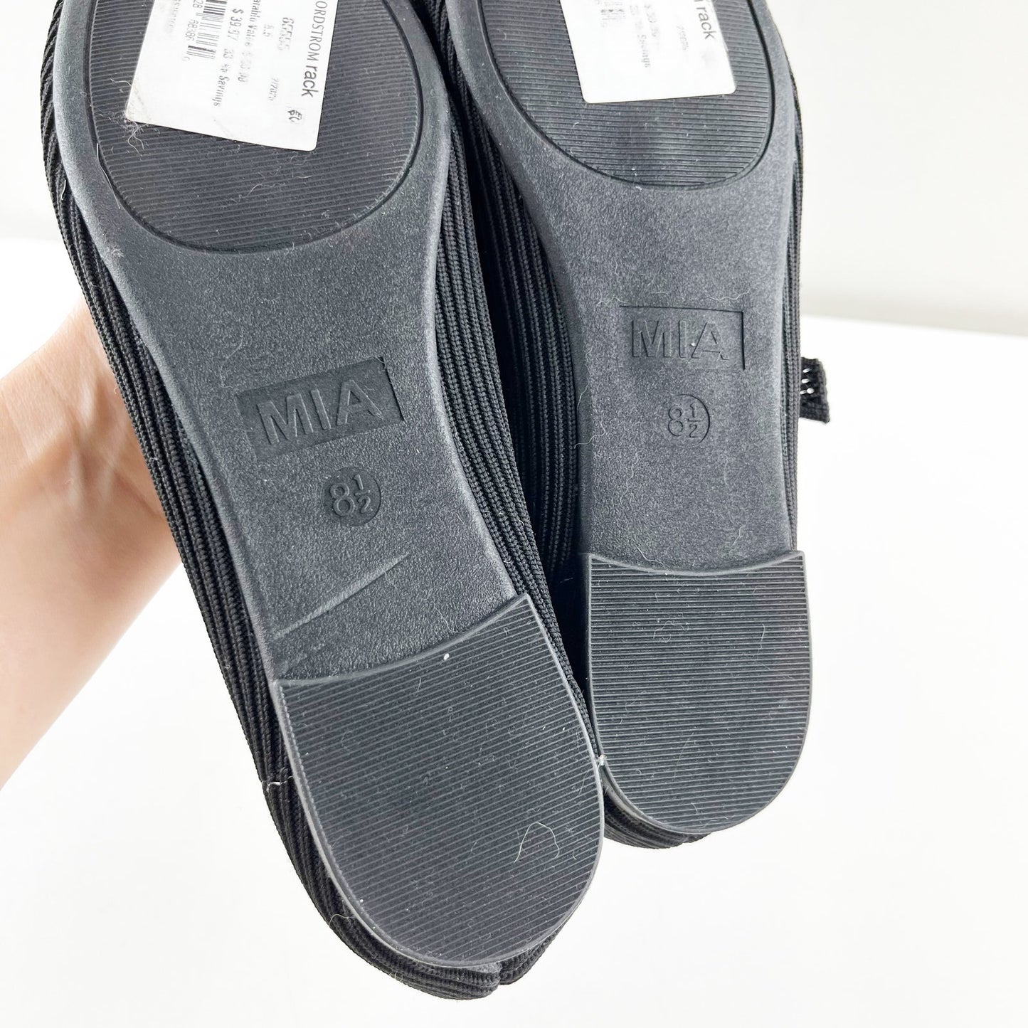 MIA Brita Mary Jane Square Toe Ballet Flats Black 8.5