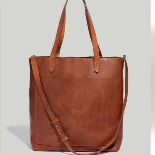 Madewell Leather Transport Tote Brown
