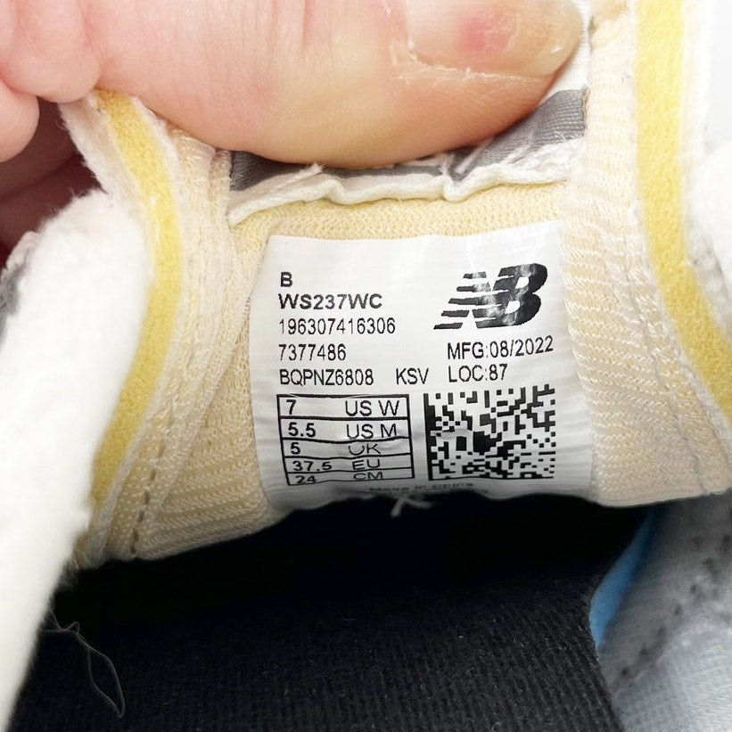 New Balance 237 Casual Lace Up Shoes Sneakers Gray Pink 7