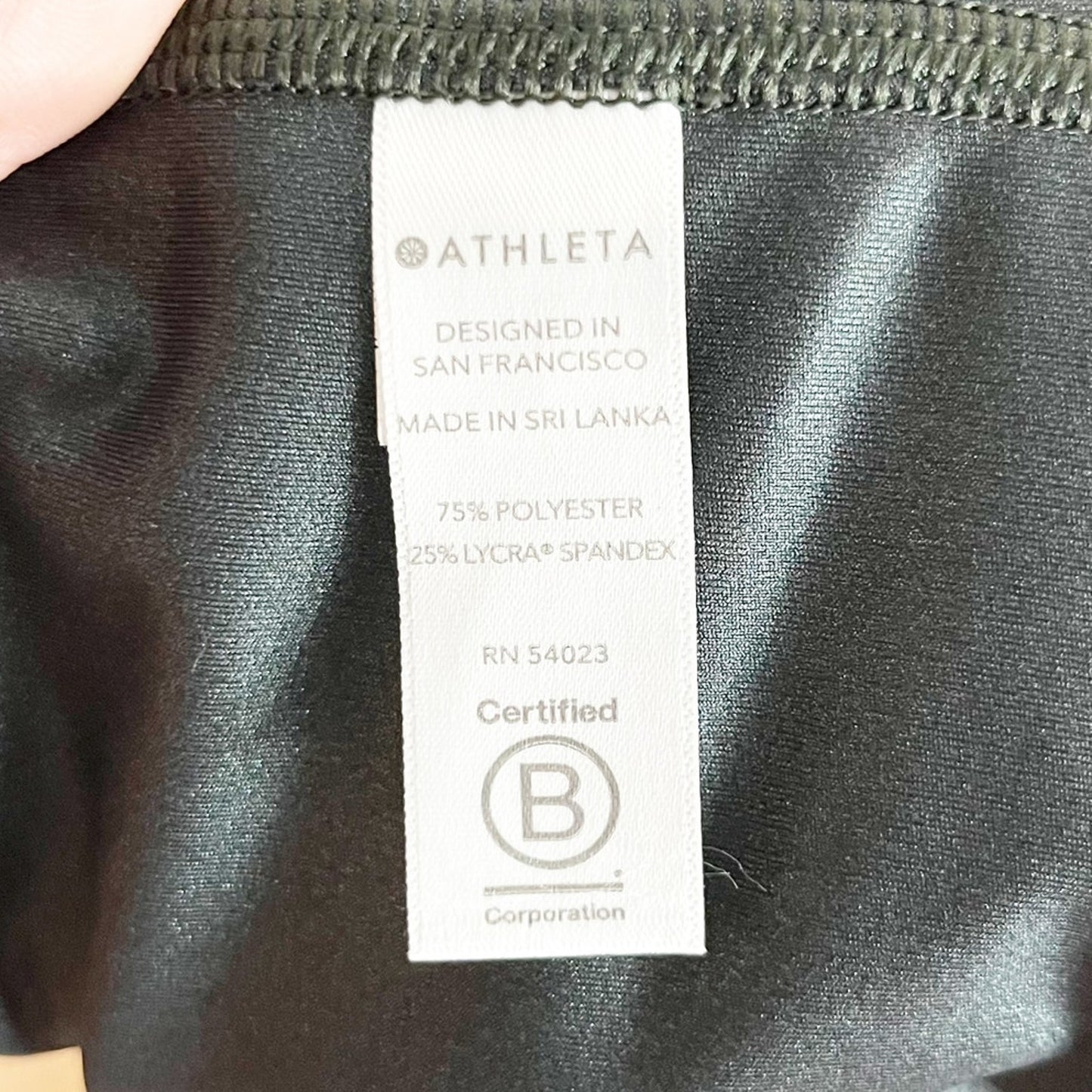 Athleta Elation Ultra High Rise Leggings in Shimmer Black Small