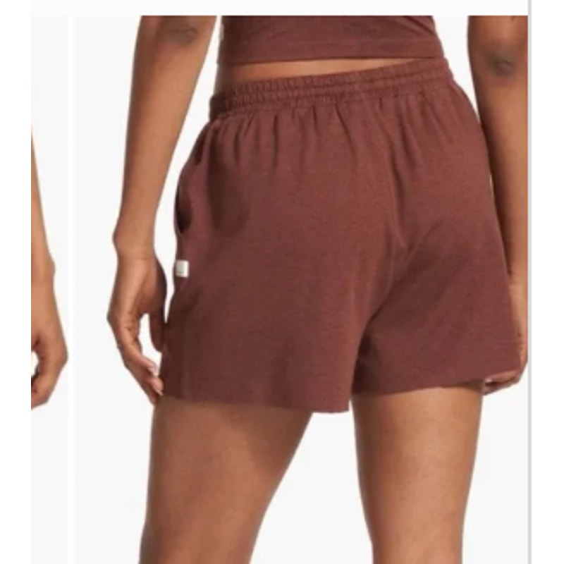 Vuori Boyfriend Sweat Shorts in Cedar Brown Medium