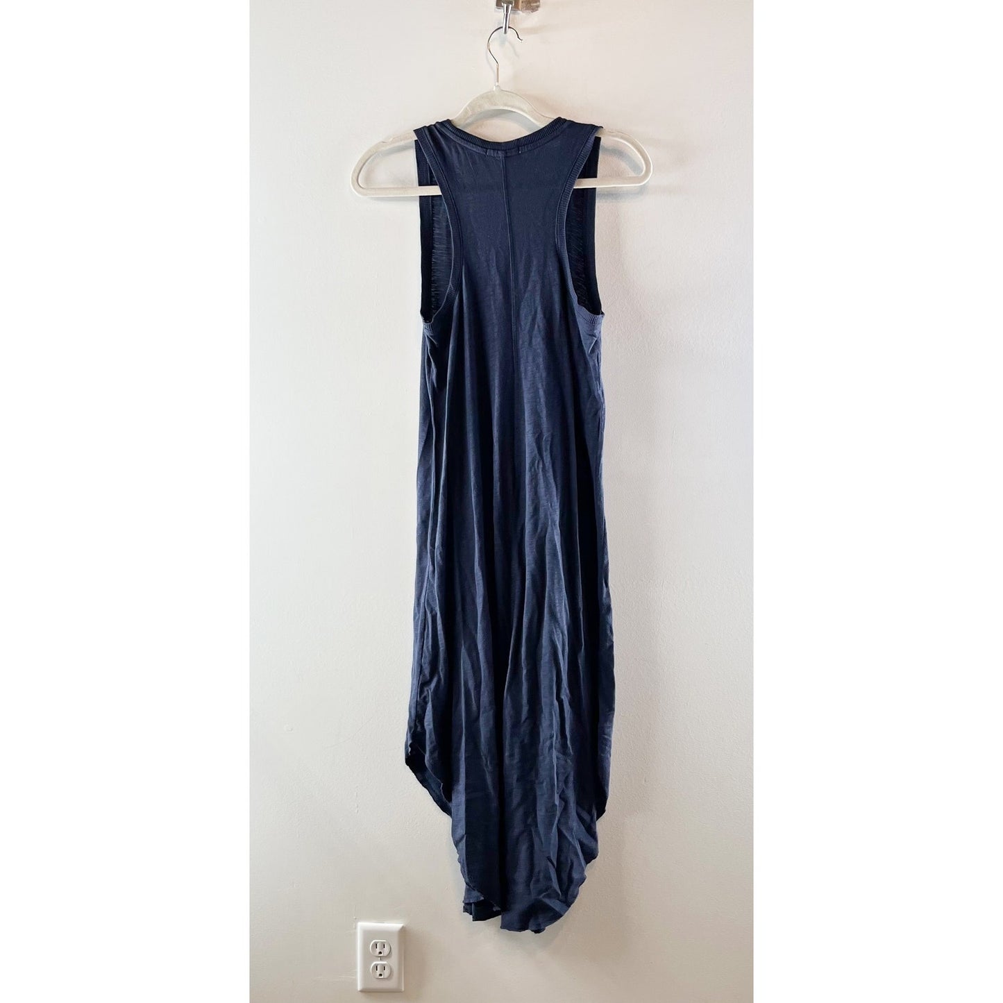 Z Supply Reverie Cotton Midi Tank Dress Navy Blue Small