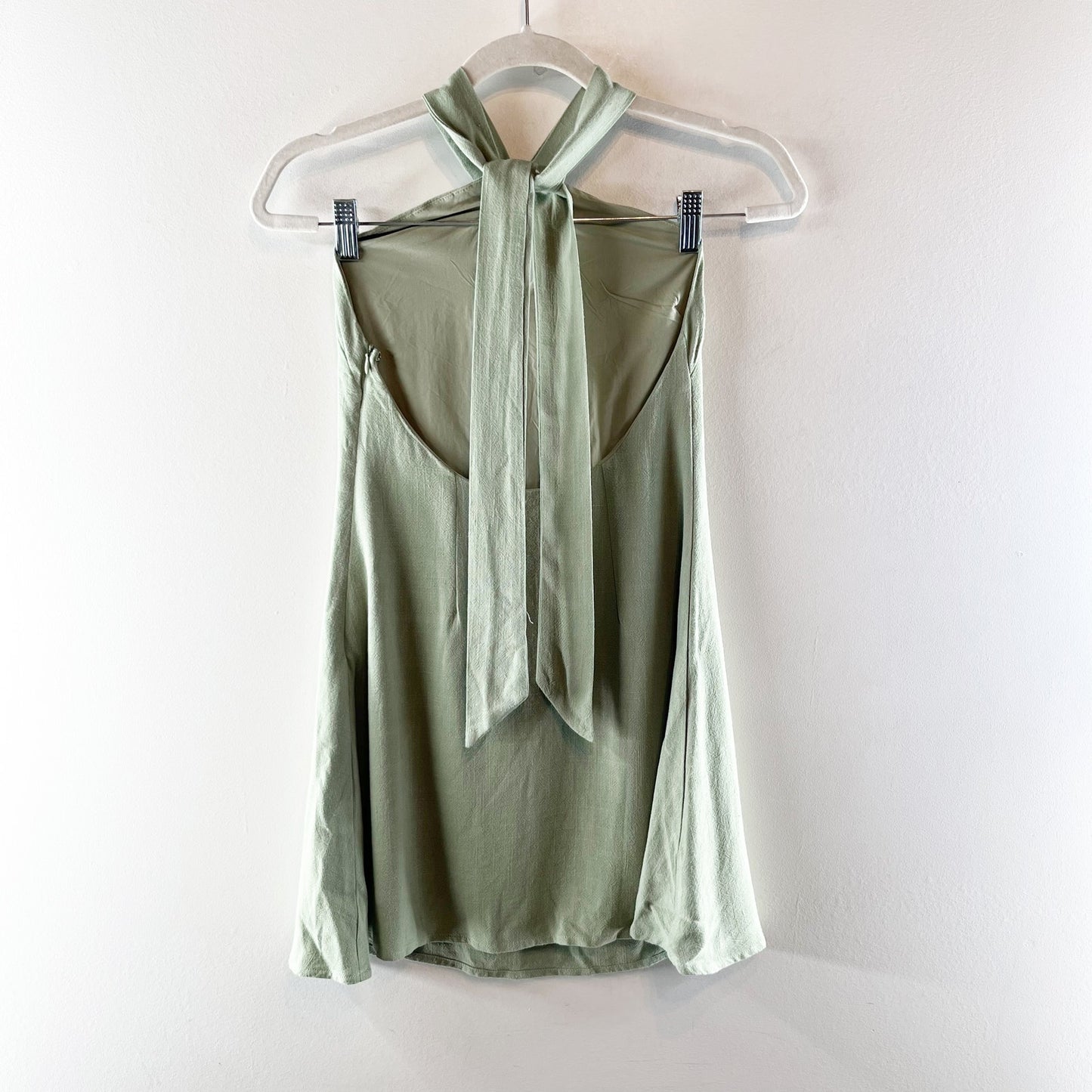 Peppermayo Halter Keyole Cutout Mini Dress Green 0