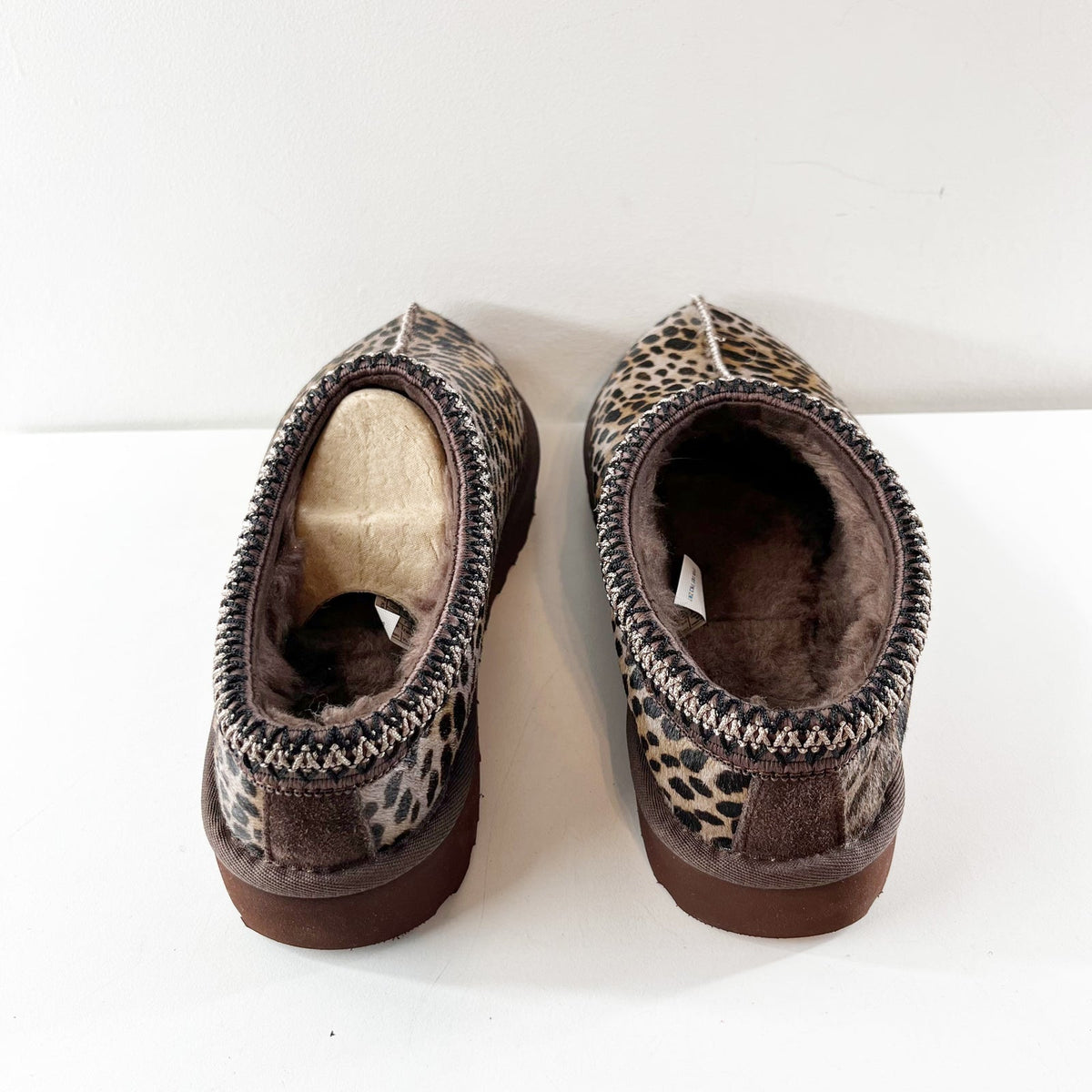 UGG Tasman Caspian Suede UGGplush Comfort Slipper Burnt Cedar Brown 9