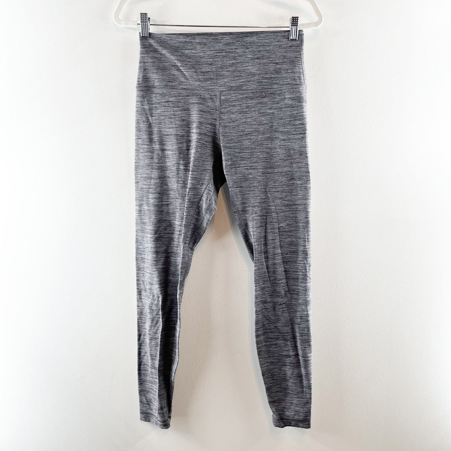 Lululemon Align Pant High Rise Leggings 28" Heathered Gray Black 10