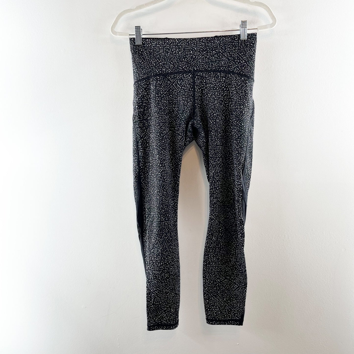 Lululemon Train Times 7/8 Legging Pants 25" Night View White Black 8