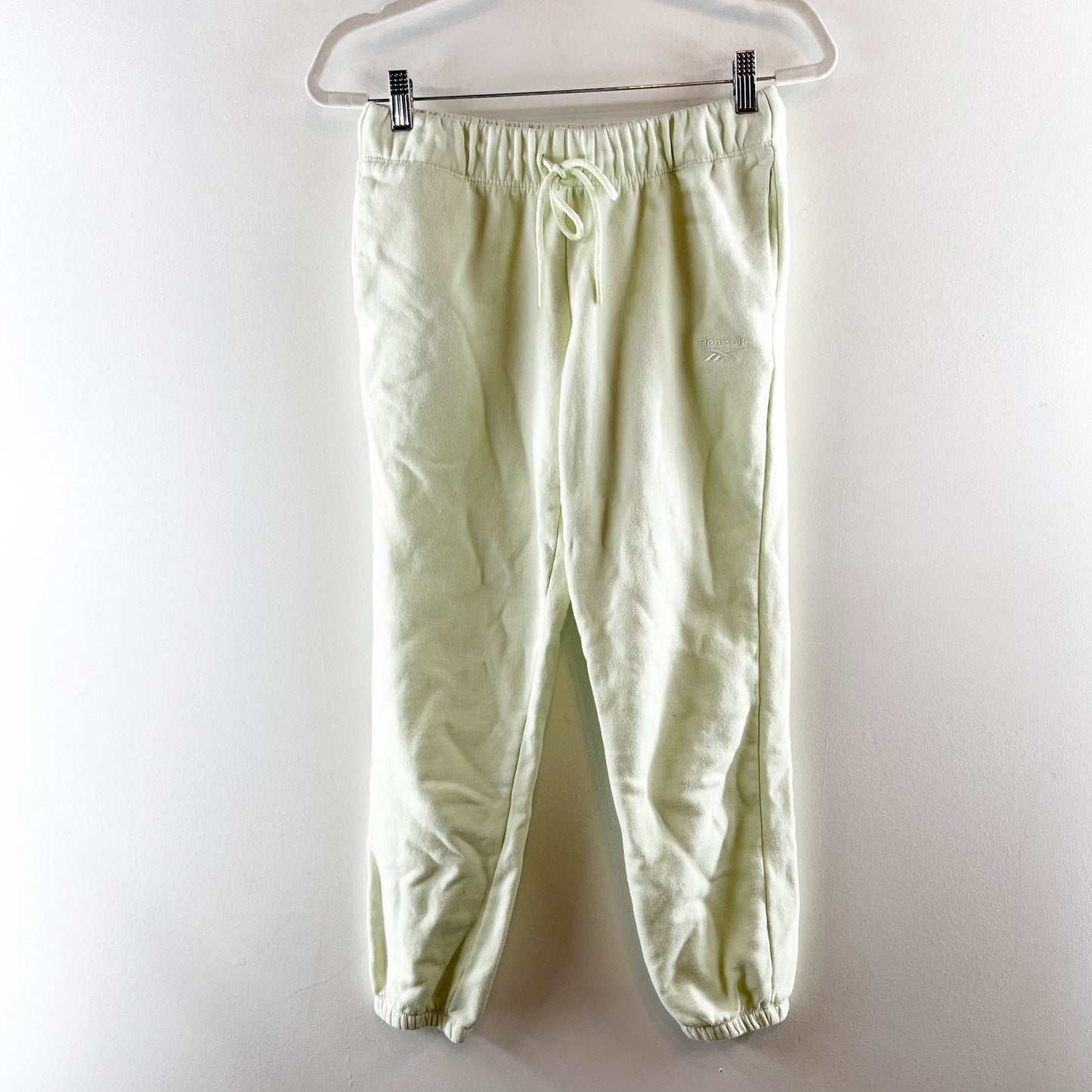 Reebok 1/2 Zip Pullover Sweatshirt Jogger Sweatpants Matching Set Green XS