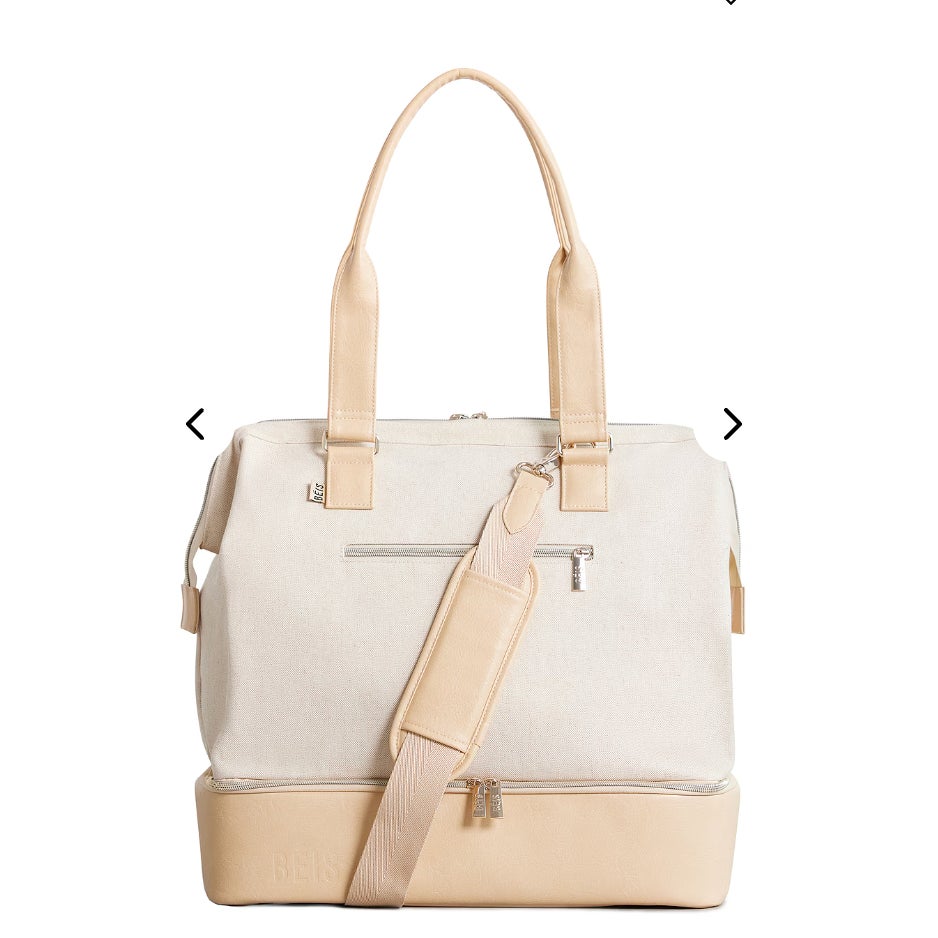 Beis Mini Weekend Travel Bag Luggage Beige Cream Tan