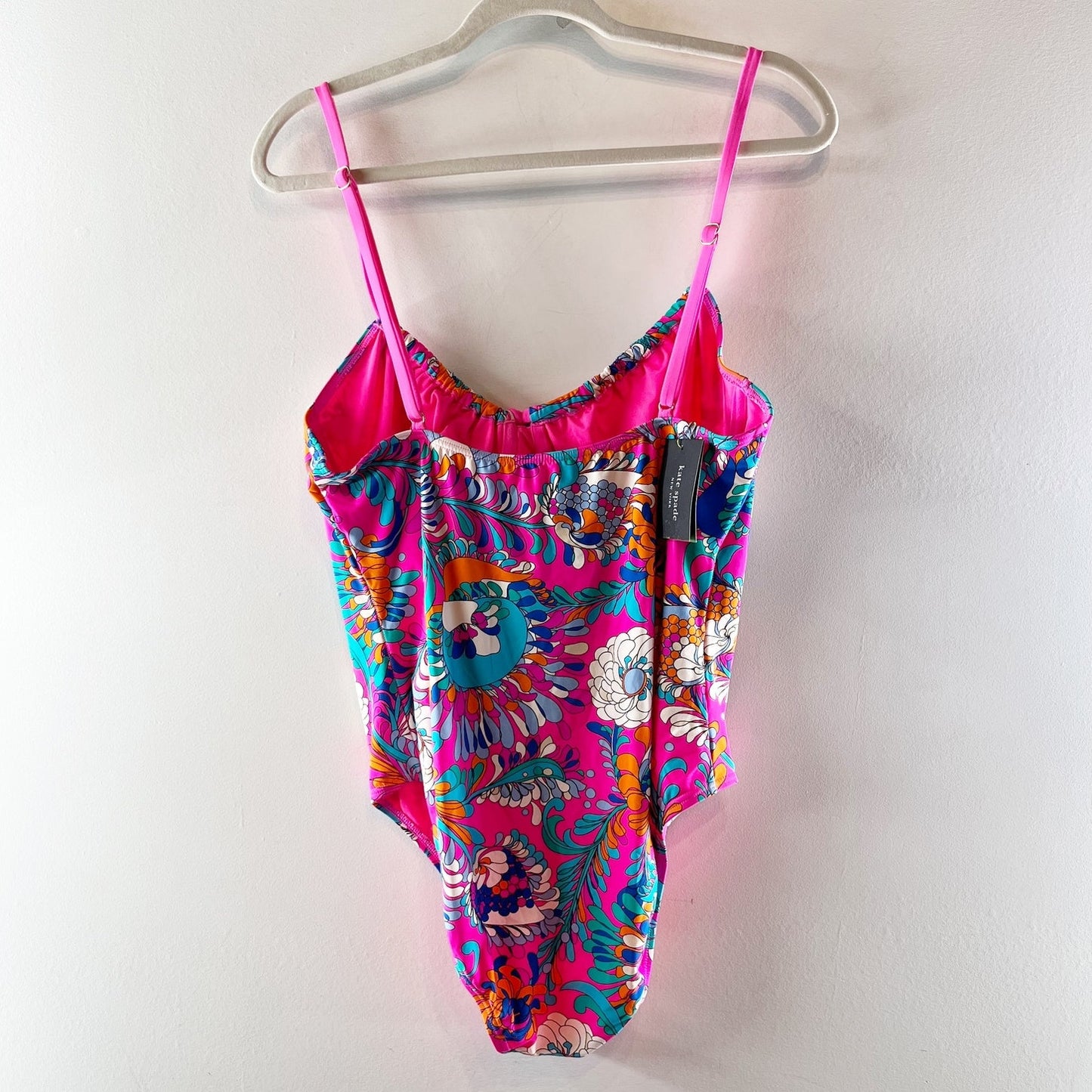 Kate Spade Sea Garden One Piece Underwire Swimsuit Pink XL