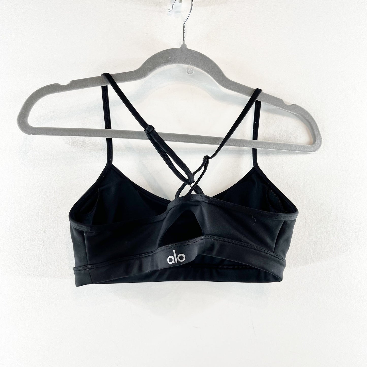 Alo Airlift Intrigue Sports Bra Black Small