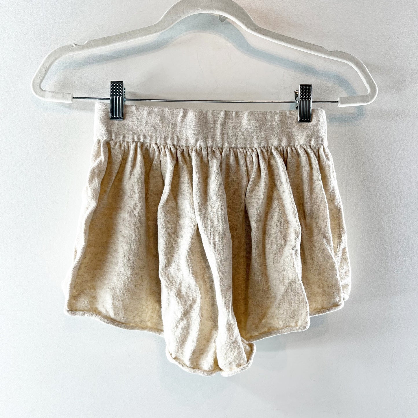 Free People Pull On Relaxed Causal Shorts Beige Tan XS