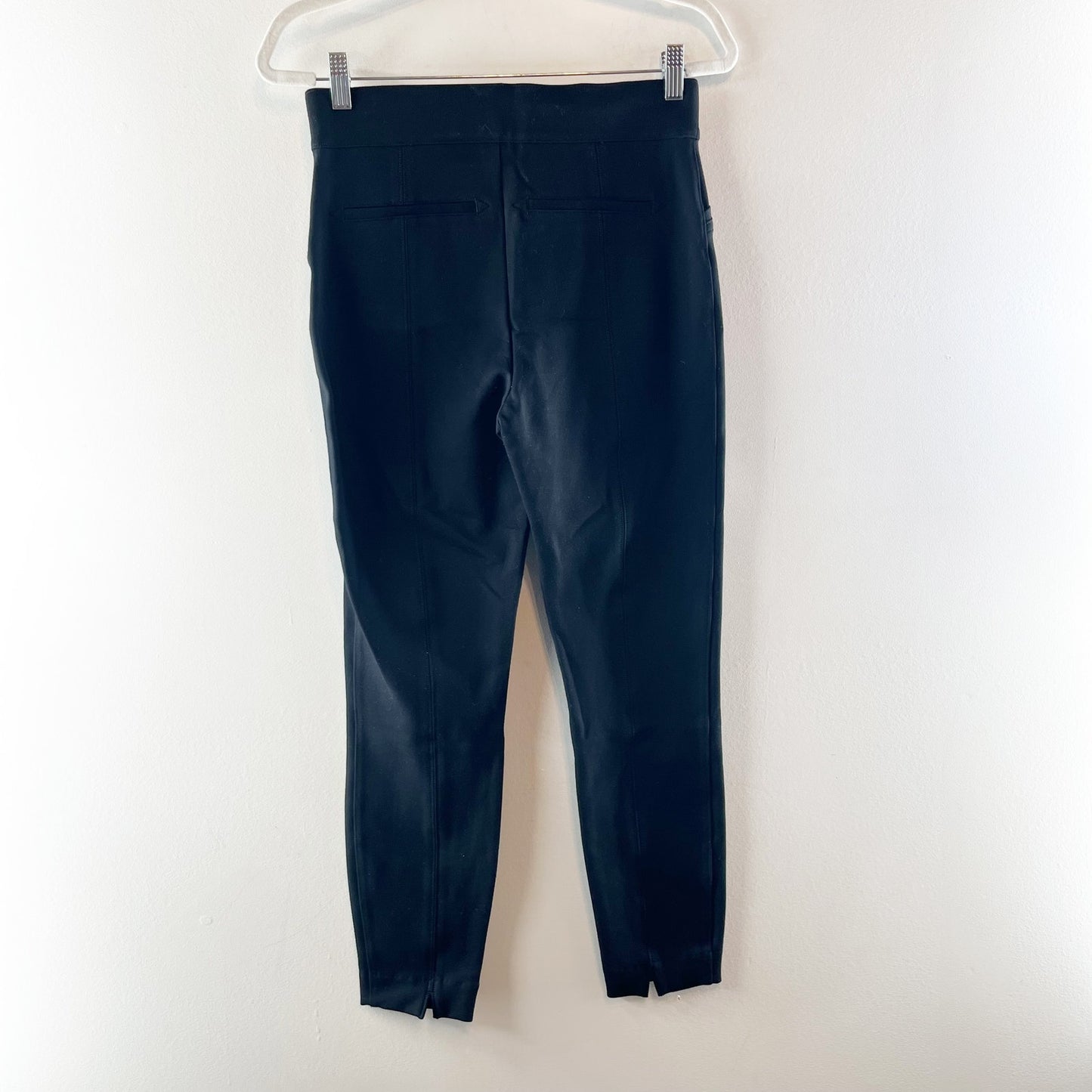 Spanx The Perfect Ponte Ankle Back Seam Pants Black Medium