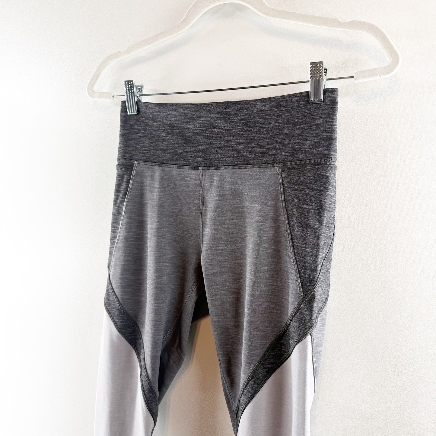 Lululemon Early Extension High-Rise Crop Heathered Black Titanium Silverscreen 6