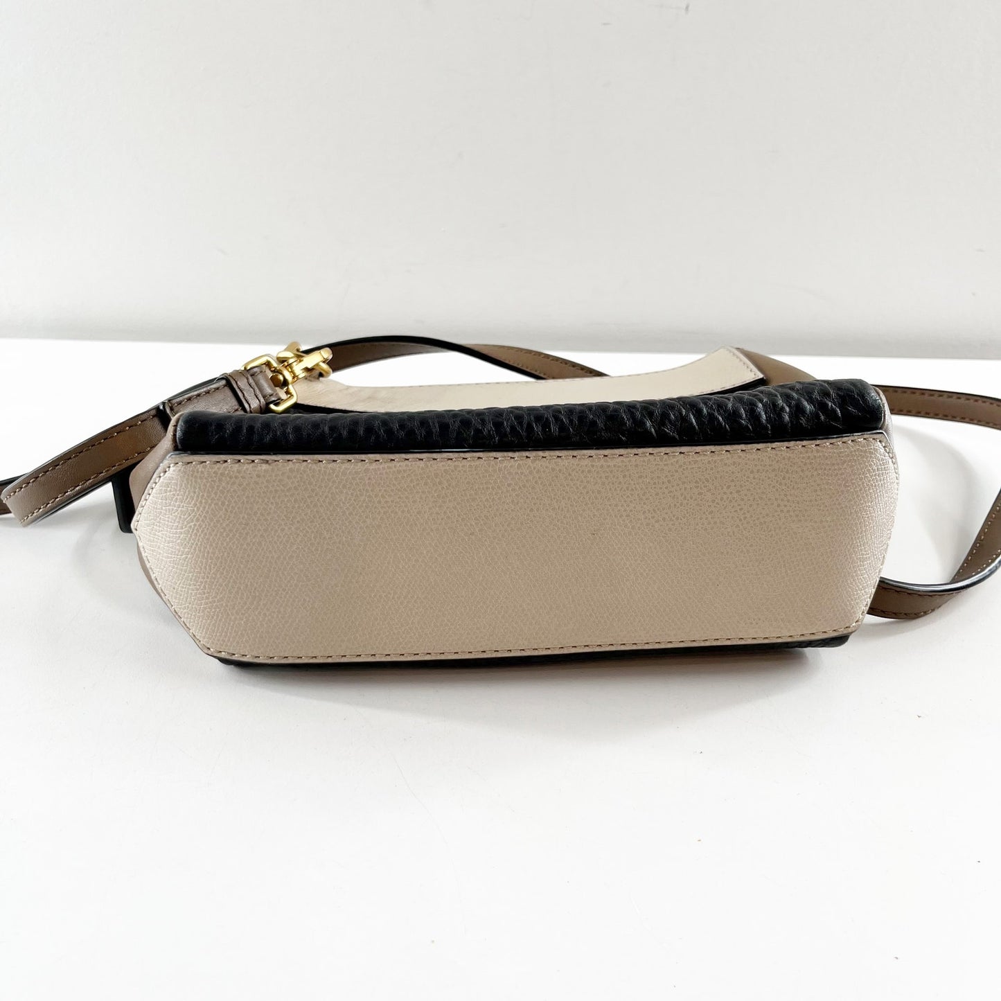 Marc by Marc Jacobs Shelter Island Colorblock Pebble Leather Crossbody Bag Tan