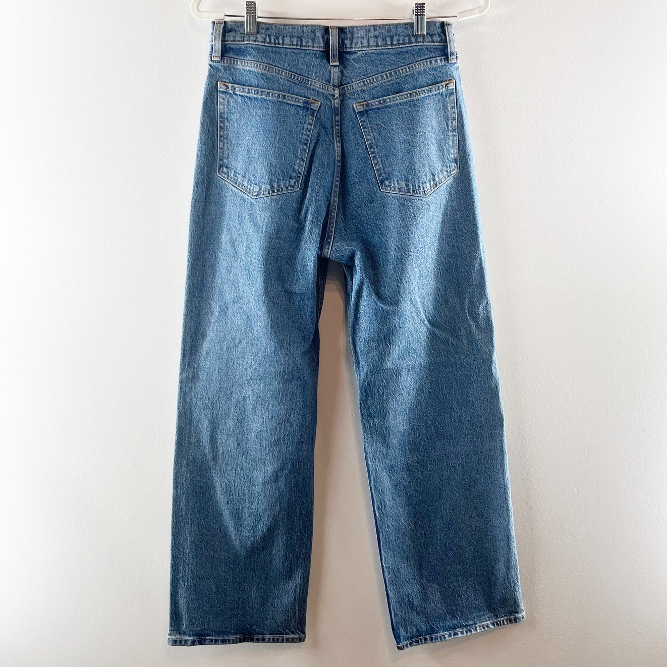 Abercrombie & Fitch The '90's Relaxed Jean Dark Marble With Shine Blue 10 Short