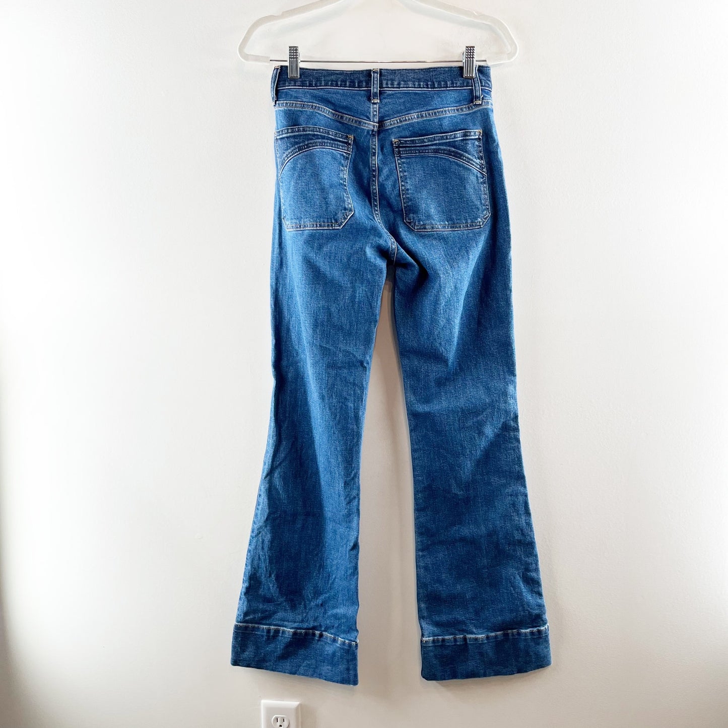 Gap Denim High Waisted '70s High Rise Flare Jeans Medium Indigo Blue 27 / 4
