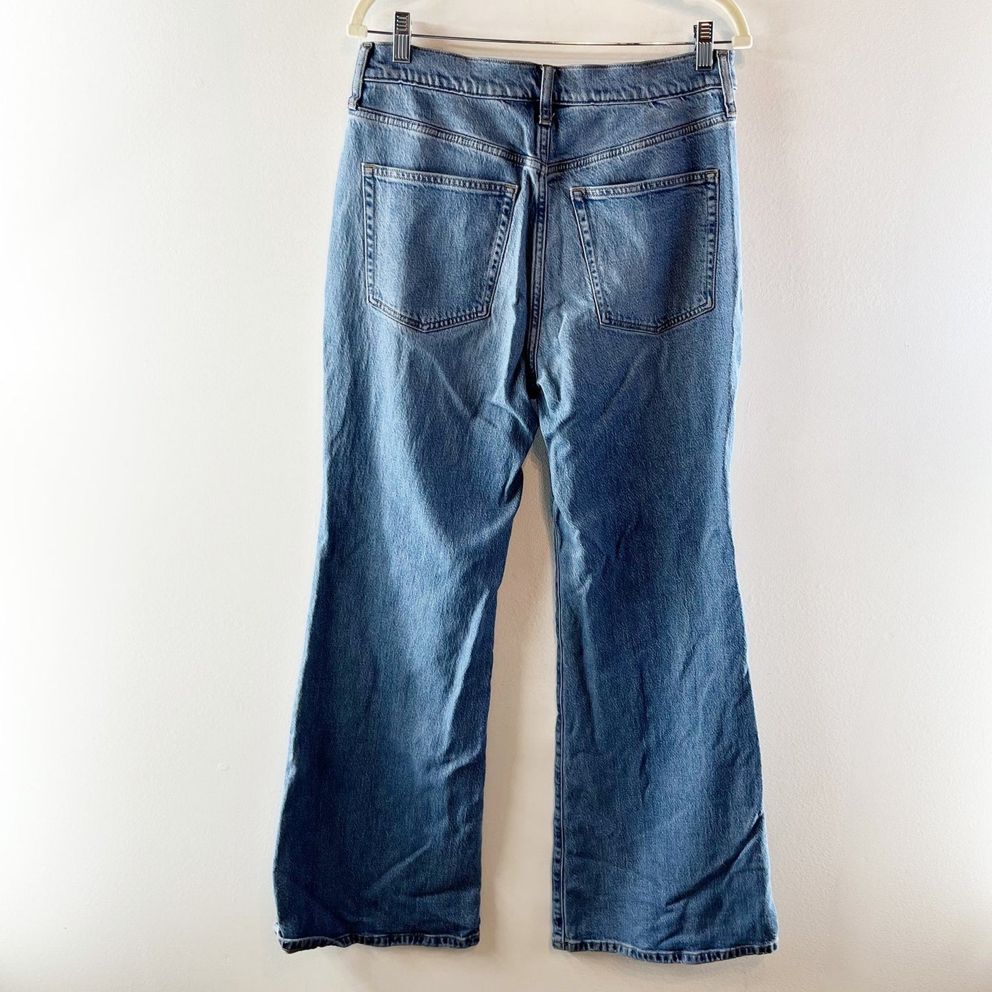 J. Crew '96 High Rise Flare Jeans Denim Blue Wash 30 / 10