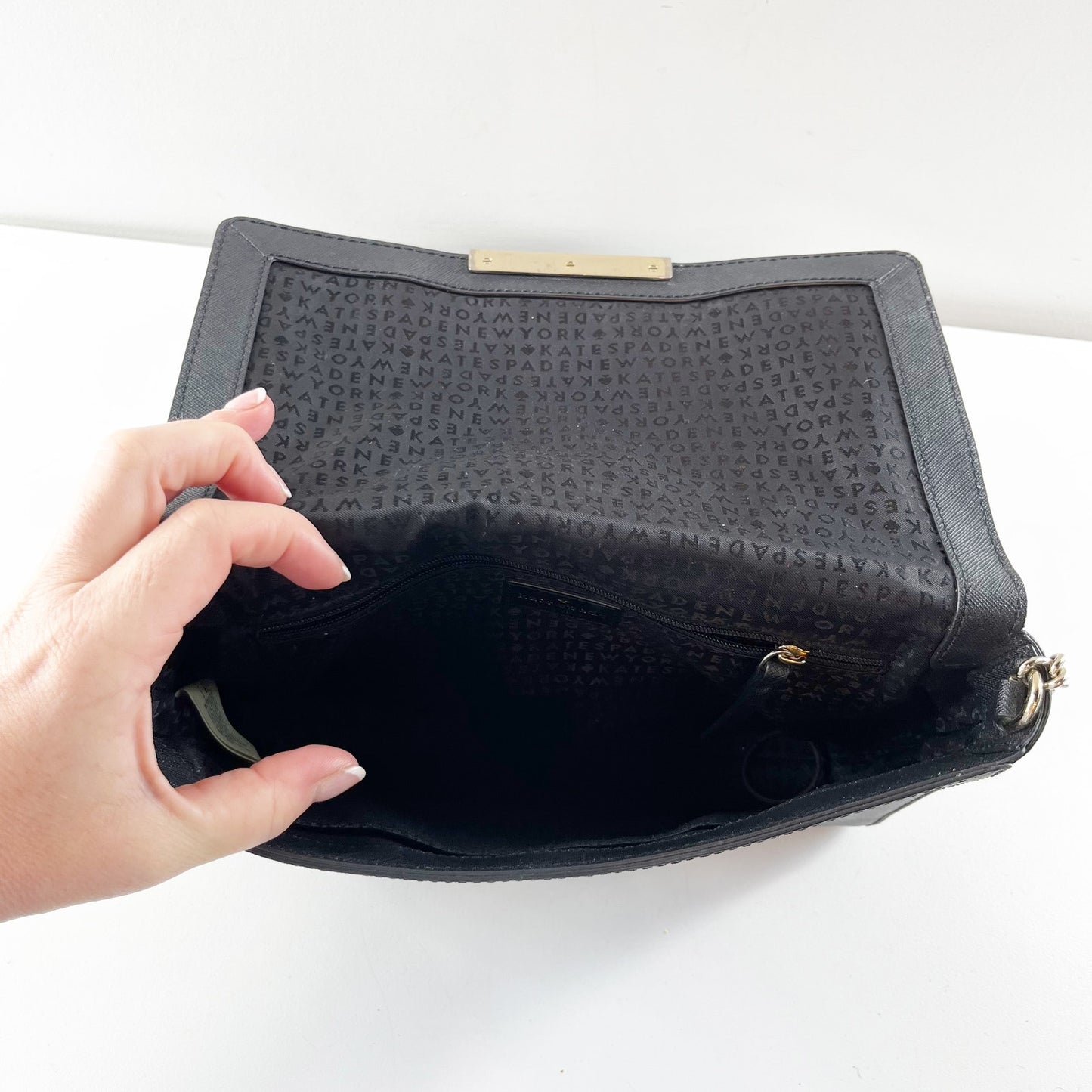 Kate Spade New York Maiden Way Saffiano Remi Crossbody Bag Black