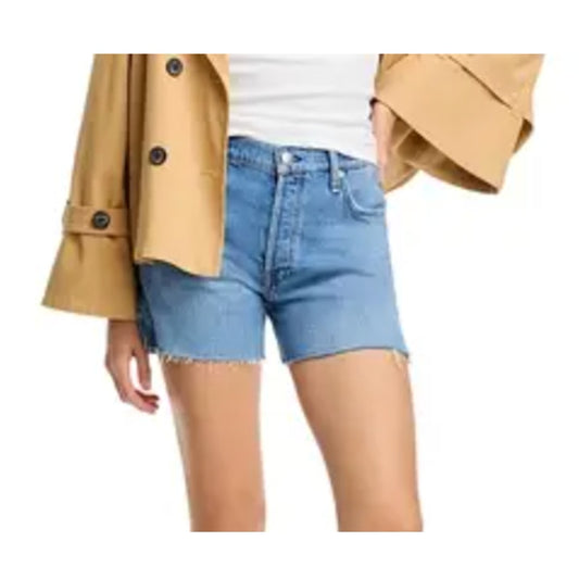 Rag & Bone High Rise Vintage Denim Cut Off Jean Shorts Peekskill Blue 28 / 6