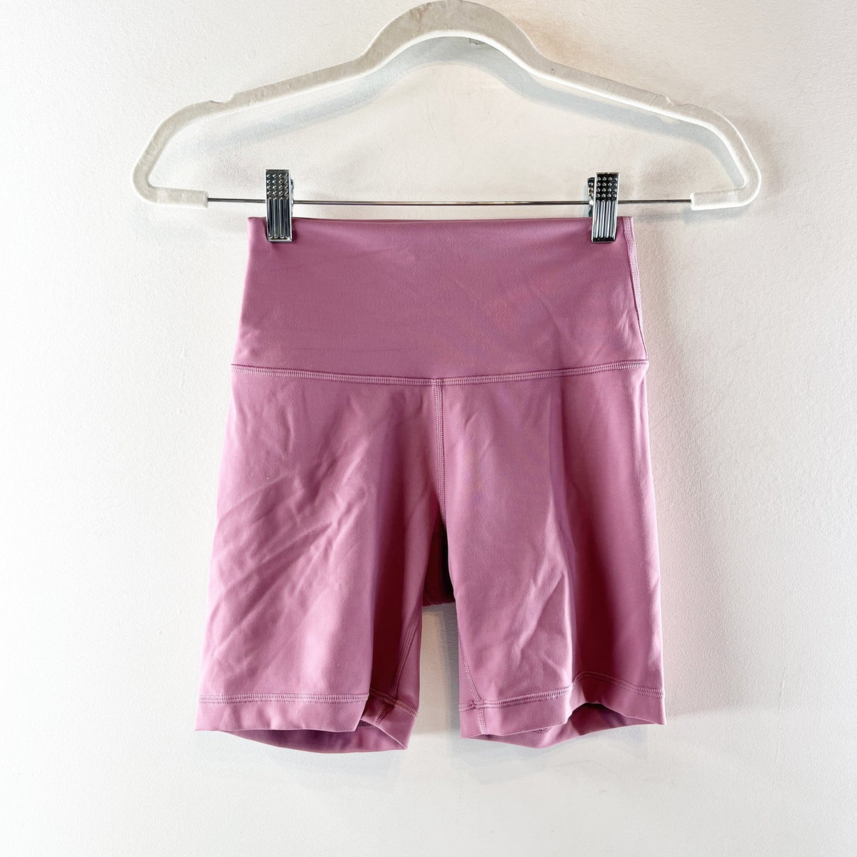 Lululemon Wunder Train High-Rise Bike Shorts Velvet Dust Pink 4