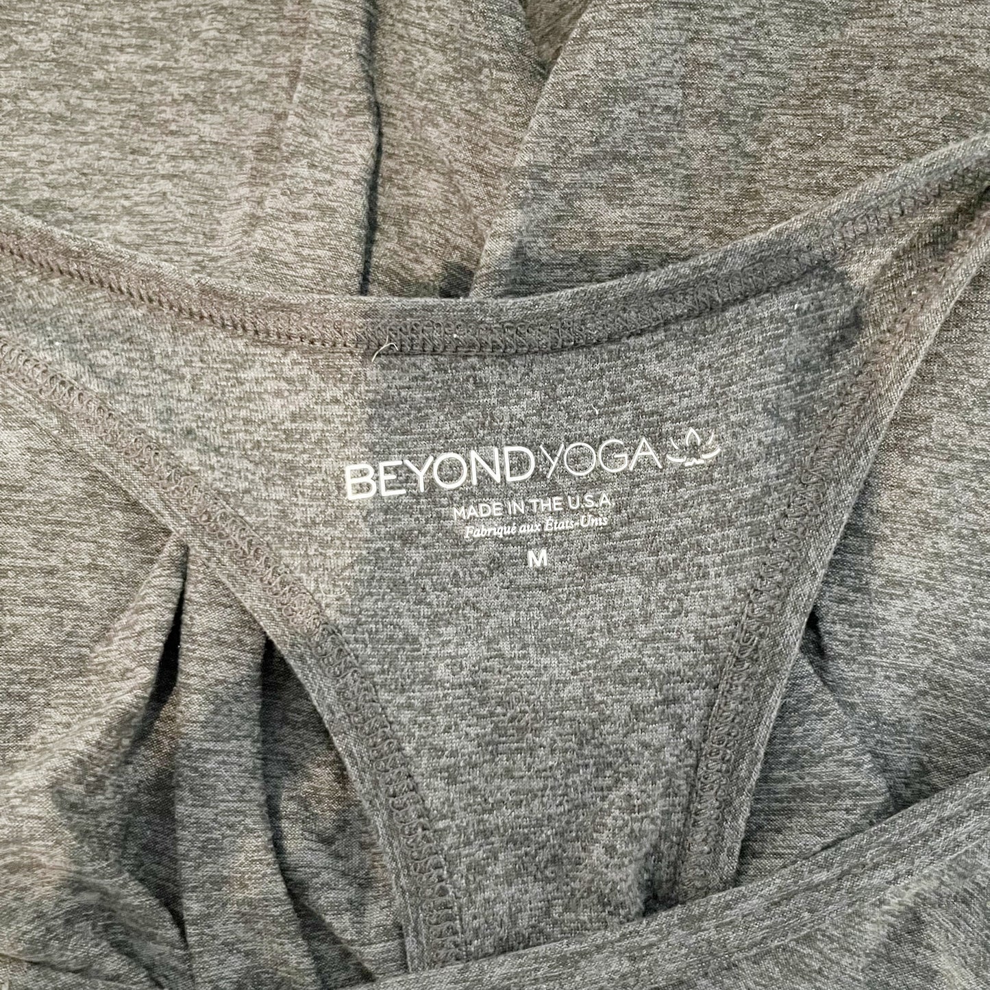 Beyond Yoga Travel Lightweight Racerback Tank Top Gray Medium